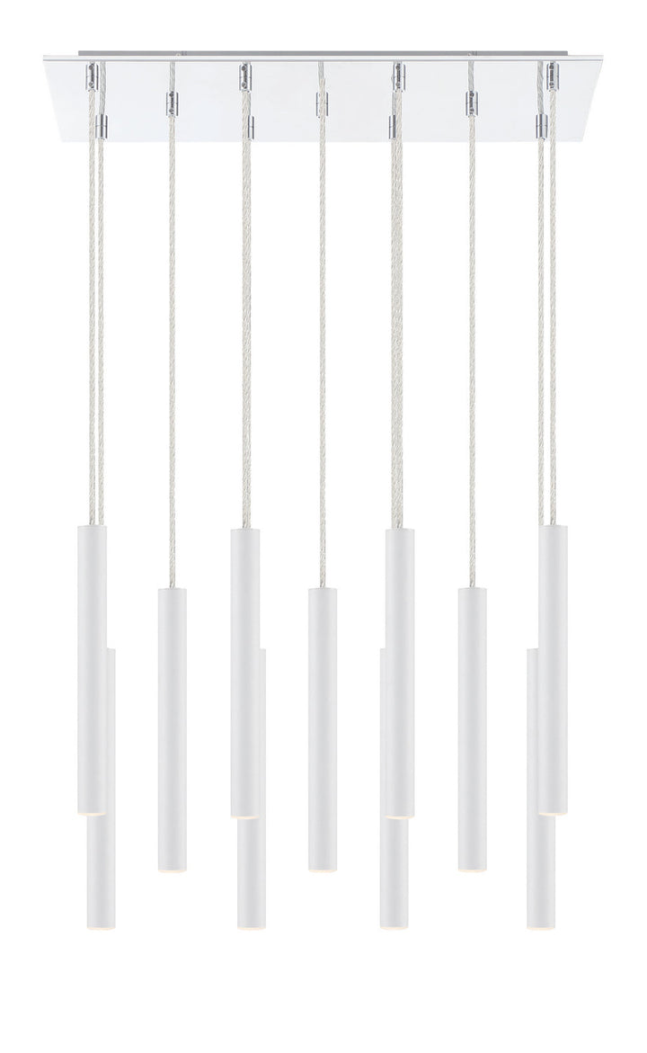 Z-Lite Forest 917MP12-WH-LED-11LCH Pendant Light - Chrome