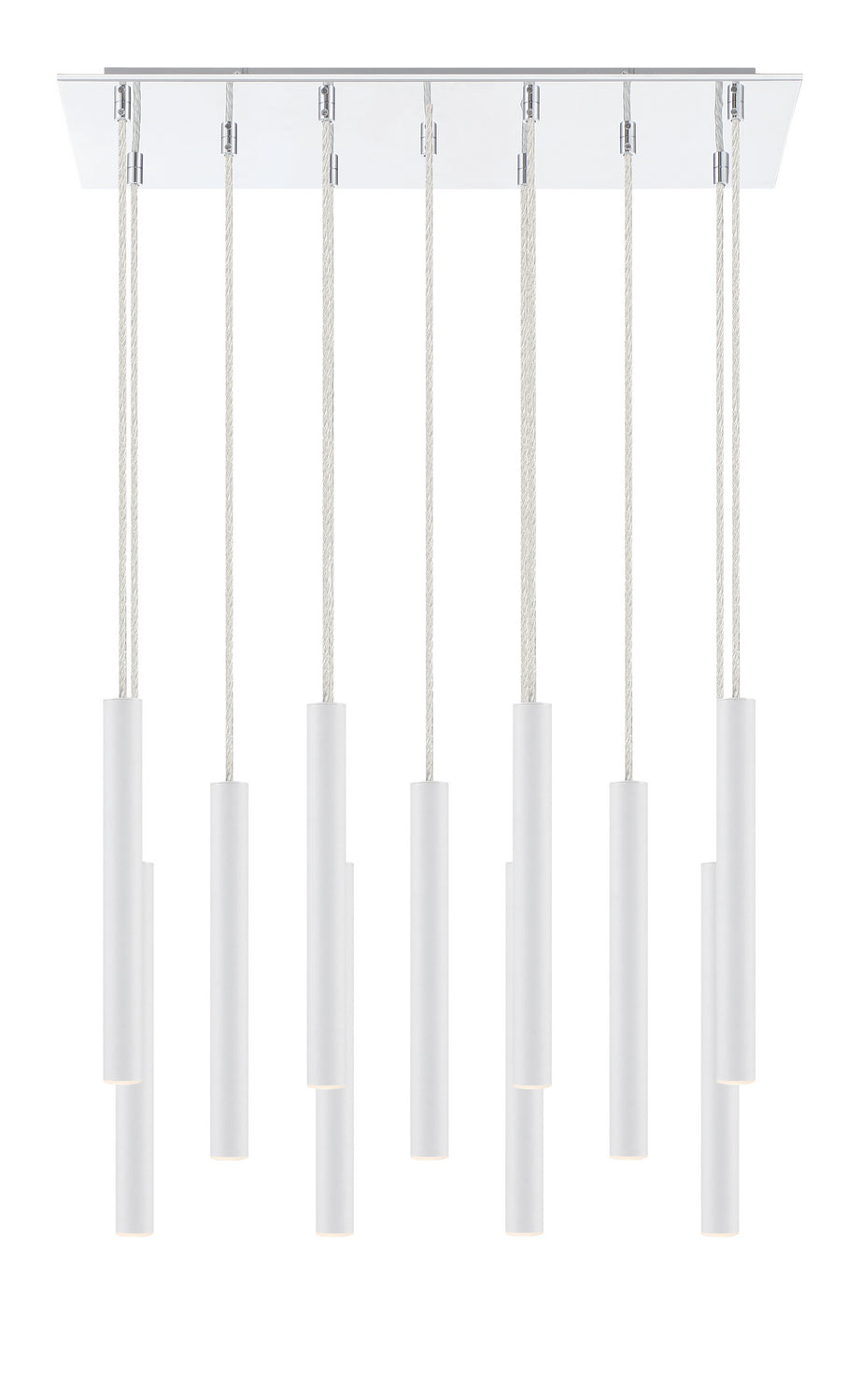 Z-Lite Forest 917MP12-WH-LED-11LCH Pendant Light - Chrome