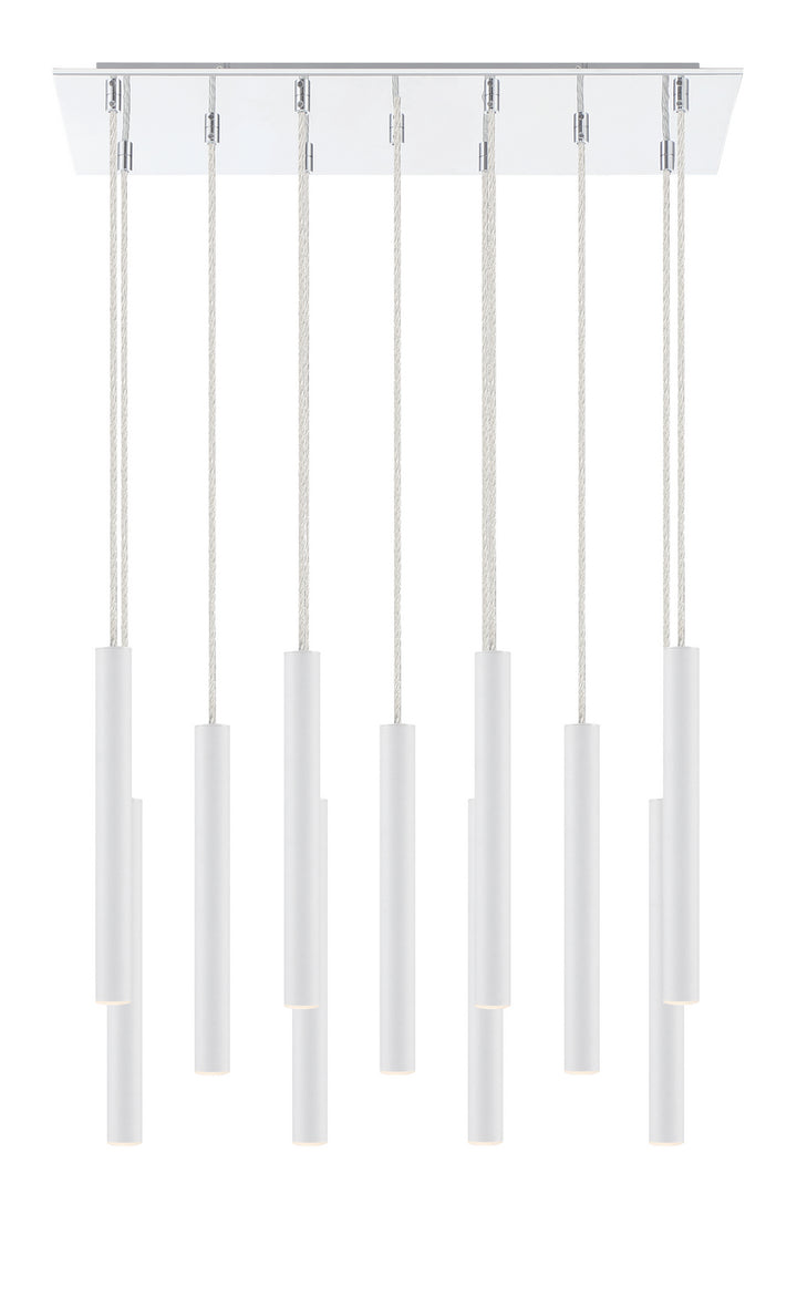 Z-Lite Forest 917MP12-WH-LED-11LCH Pendant Light - Chrome