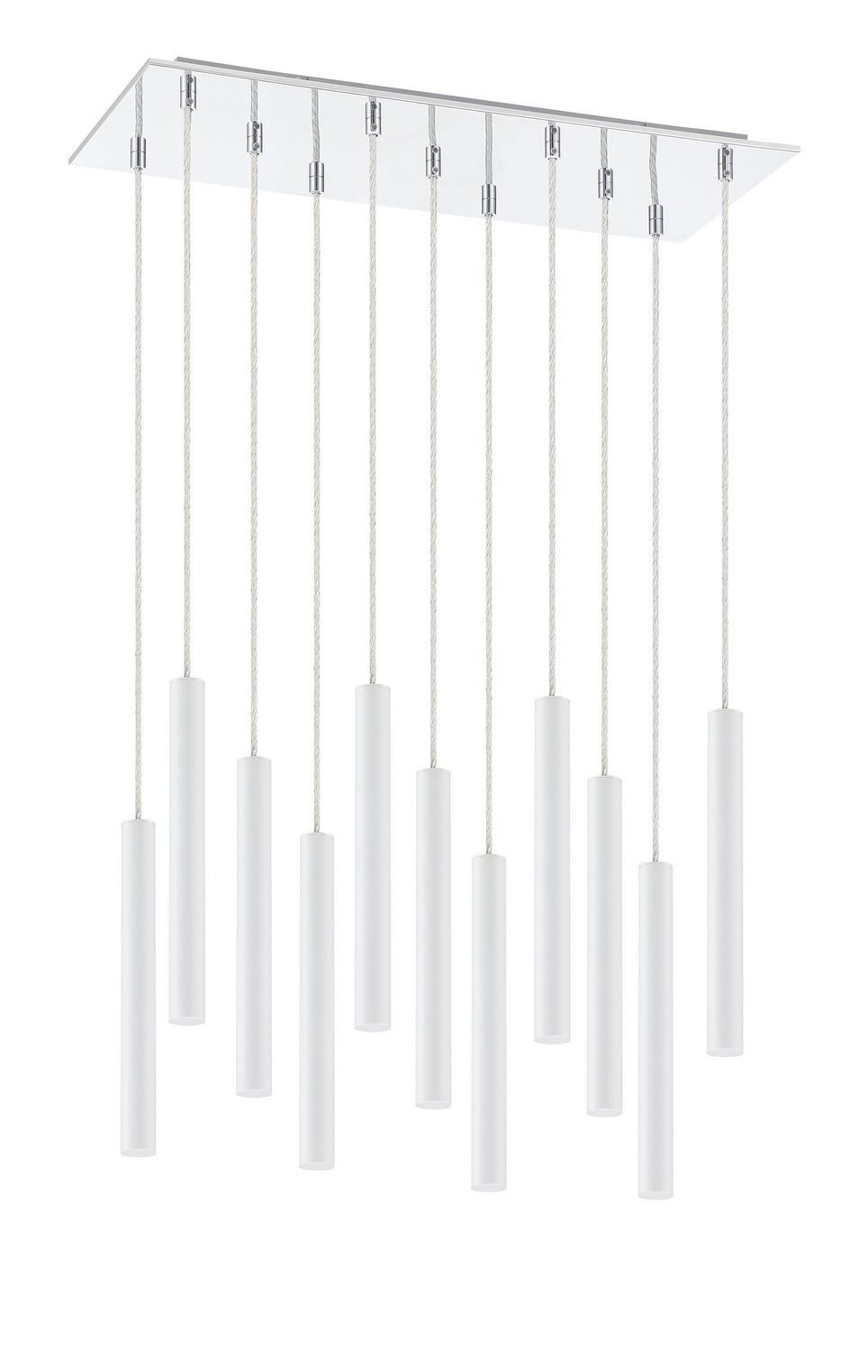 Z-Lite Forest 917MP12-WH-LED-11LCH Pendant Light - Chrome