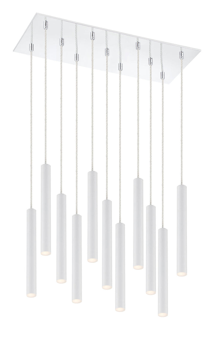 Z-Lite Forest 917MP12-WH-LED-11LCH Pendant Light - Chrome
