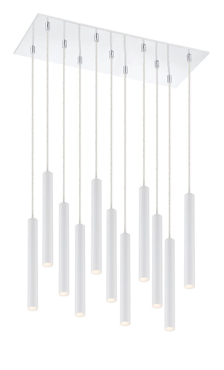 Z-Lite Forest 917MP12-WH-LED-11LCH Pendant Light - Chrome