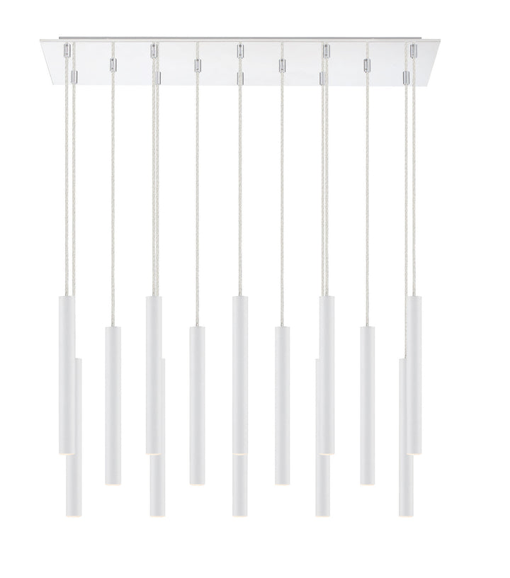 Z-Lite Forest 917MP12-WH-LED-14LCH Pendant Light - Chrome
