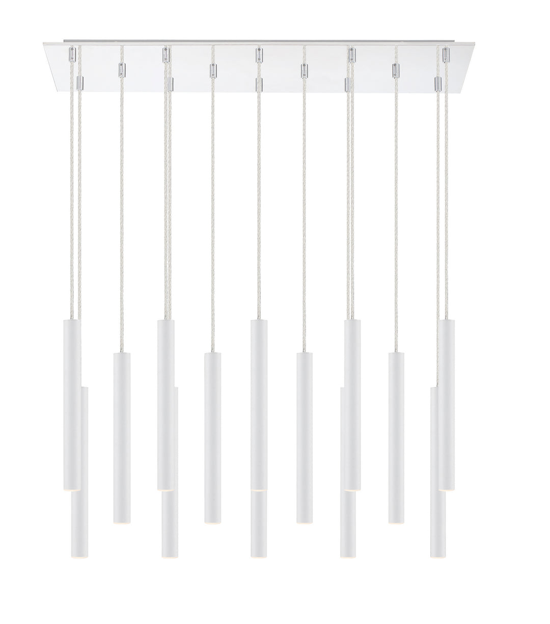 Z-Lite Forest 917MP12-WH-LED-14LCH Pendant Light - Chrome