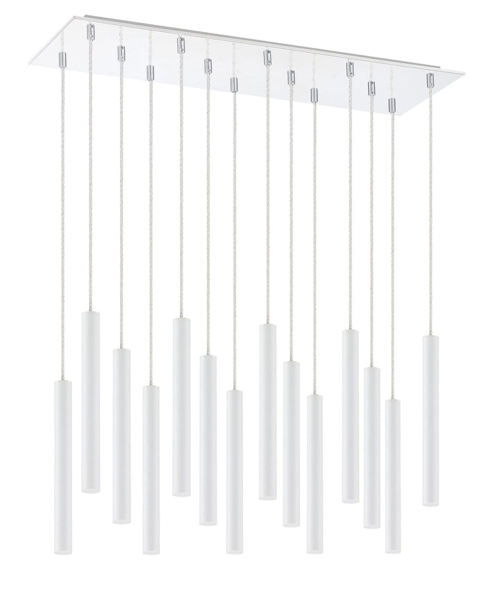 Z-Lite Forest 917MP12-WH-LED-14LCH Pendant Light - Chrome
