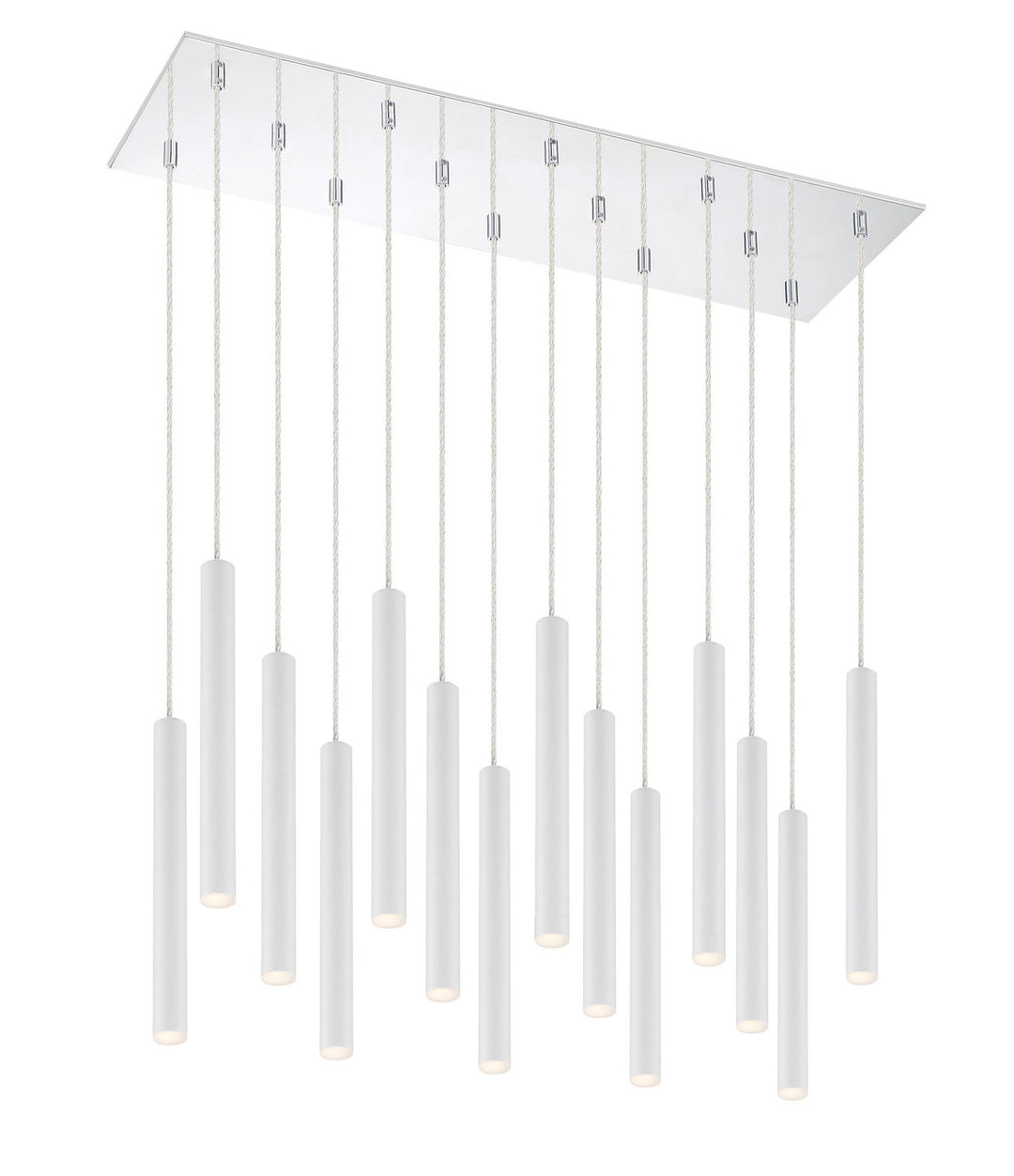 Z-Lite Forest 917MP12-WH-LED-14LCH Pendant Light - Chrome