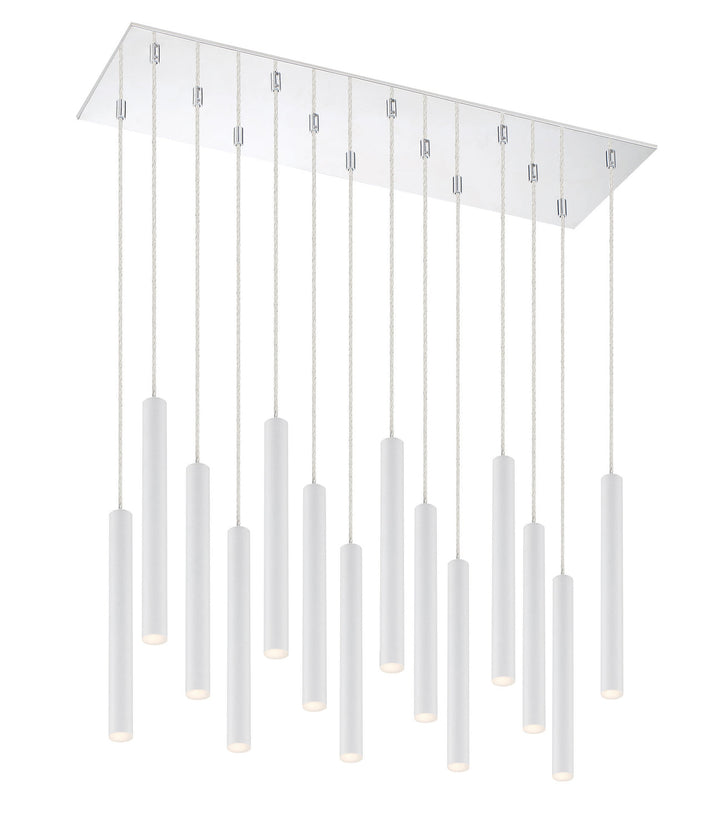 Z-Lite Forest 917MP12-WH-LED-14LCH Pendant Light - Chrome