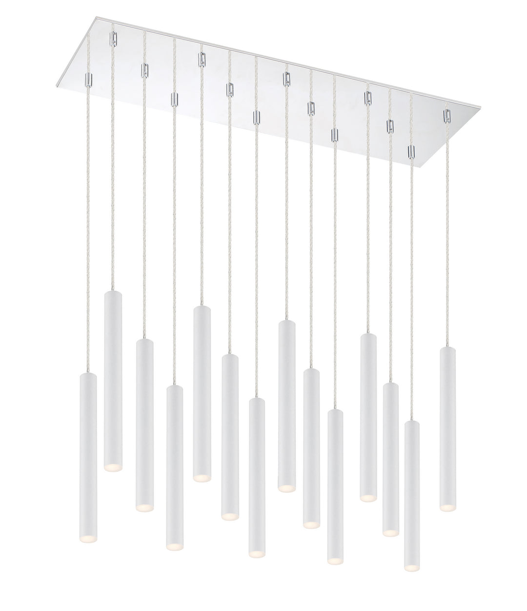 Z-Lite Forest 917MP12-WH-LED-14LCH Pendant Light - Chrome