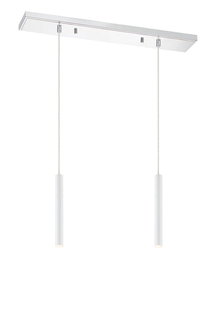 Z-Lite Forest 917MP12-WH-LED-2LCH Pendant Light - Chrome