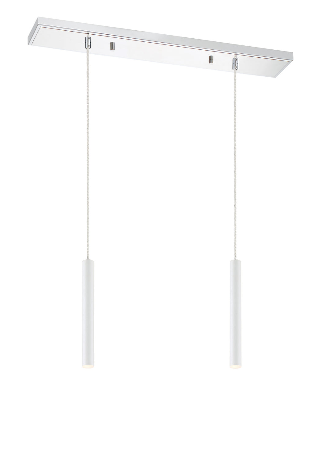 Z-Lite Forest 917MP12-WH-LED-2LCH Pendant Light - Chrome