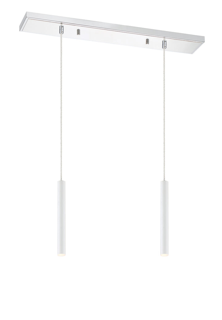 Z-Lite Forest 917MP12-WH-LED-2LCH Pendant Light - Chrome