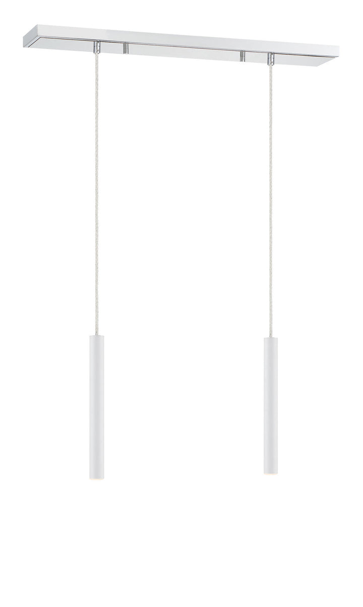 Z-Lite Forest 917MP12-WH-LED-2LCH Pendant Light - Chrome