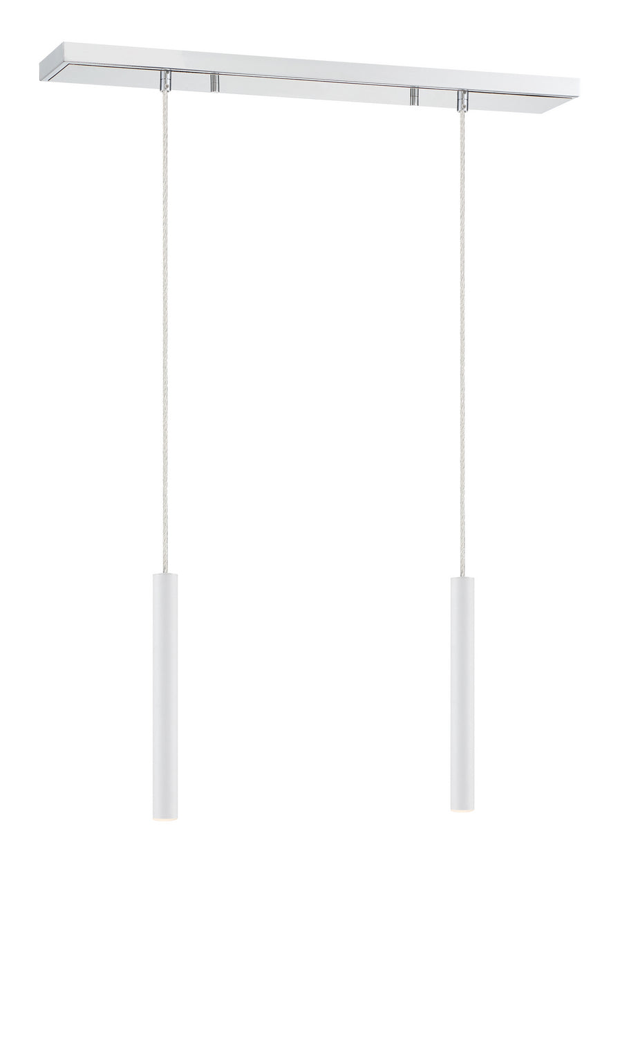 Z-Lite Forest 917MP12-WH-LED-2LCH Pendant Light - Chrome