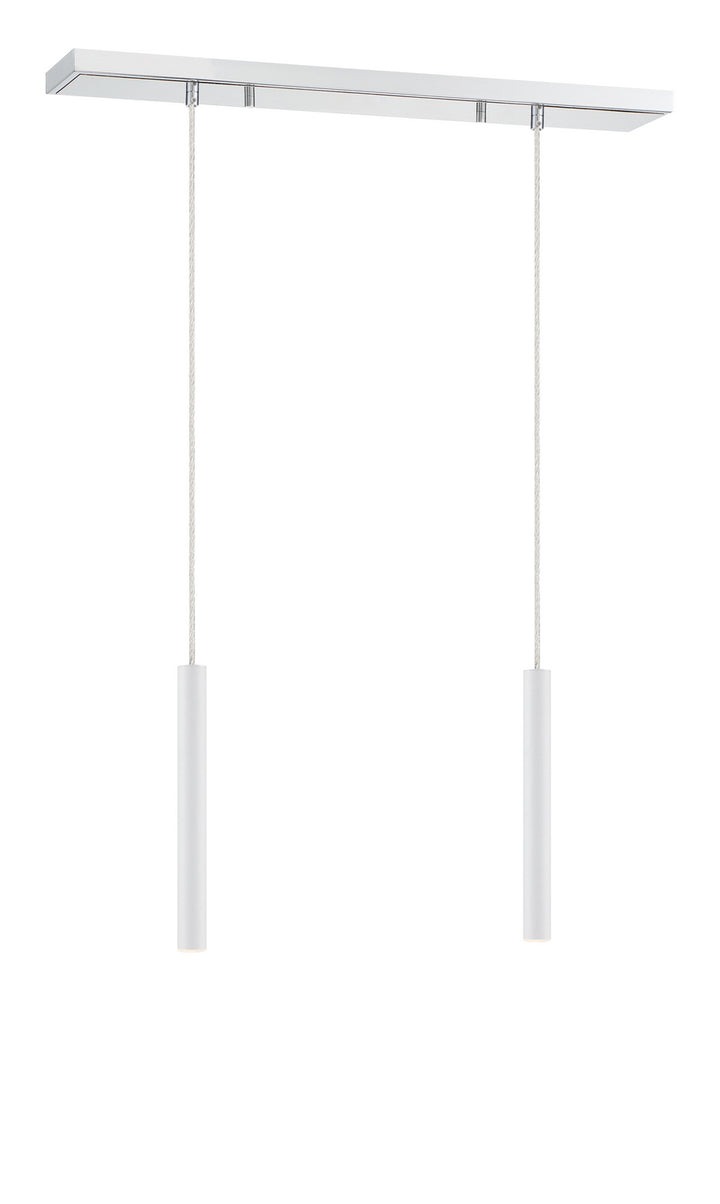 Z-Lite Forest 917MP12-WH-LED-2LCH Pendant Light - Chrome