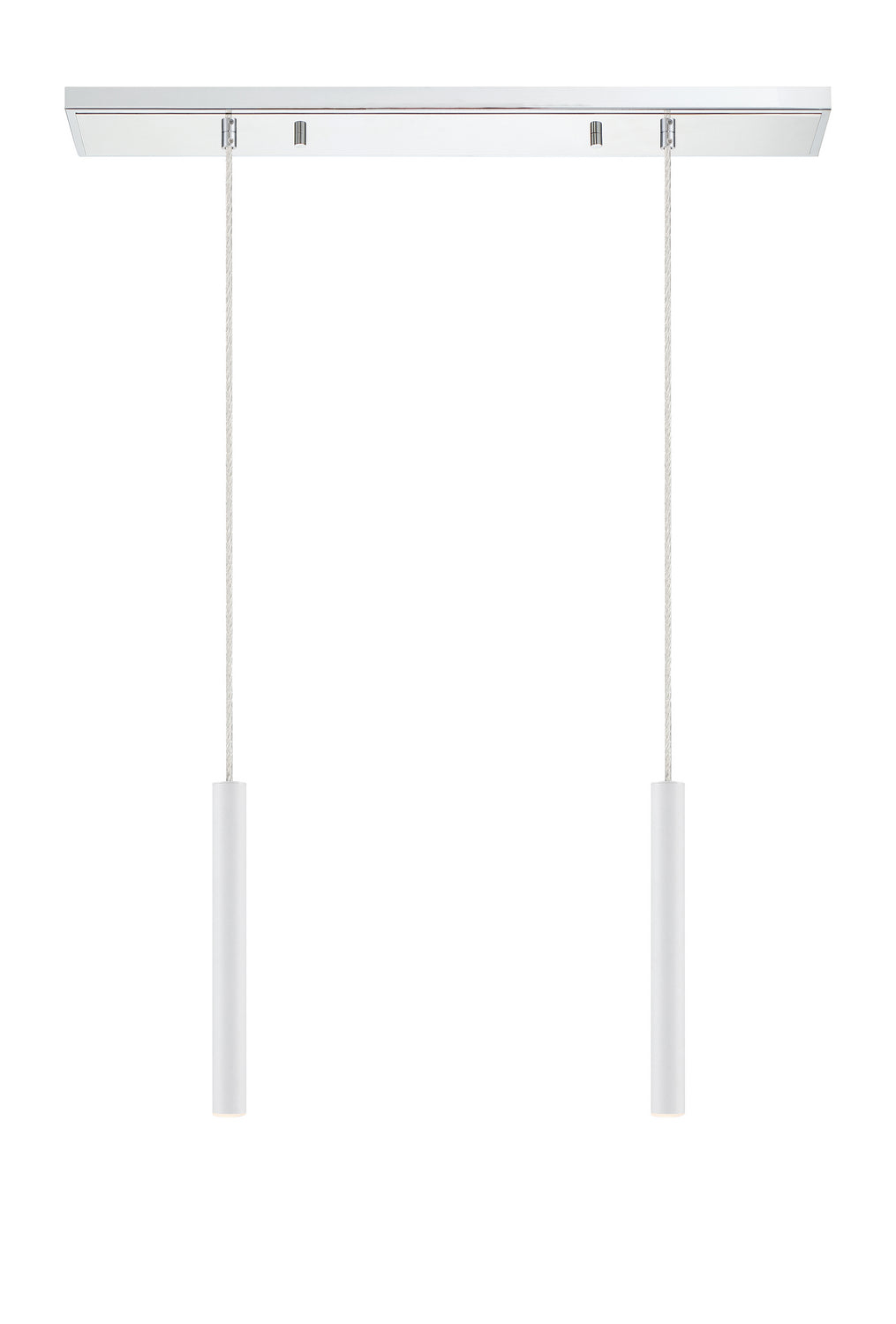 Z-Lite Forest 917MP12-WH-LED-2LCH Pendant Light - Chrome