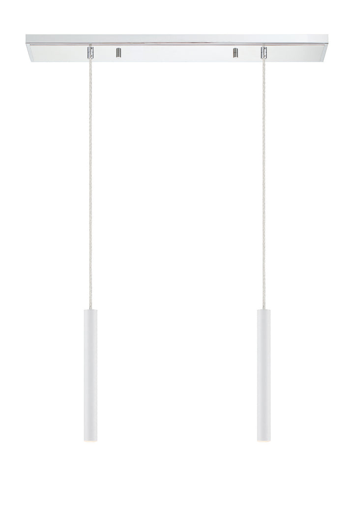 Z-Lite Forest 917MP12-WH-LED-2LCH Pendant Light - Chrome