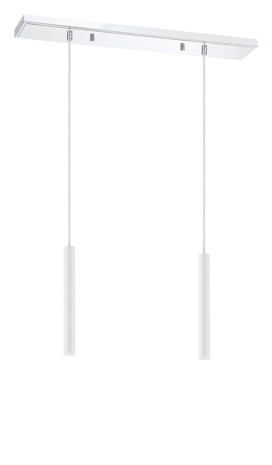 Z-Lite Forest 917MP12-WH-LED-2LCH Pendant Light - Chrome