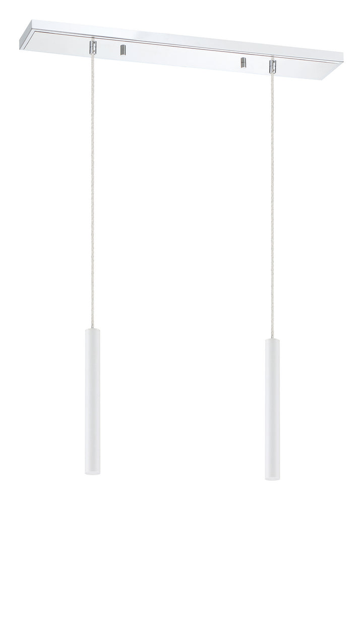 Z-Lite Forest 917MP12-WH-LED-2LCH Pendant Light - Chrome