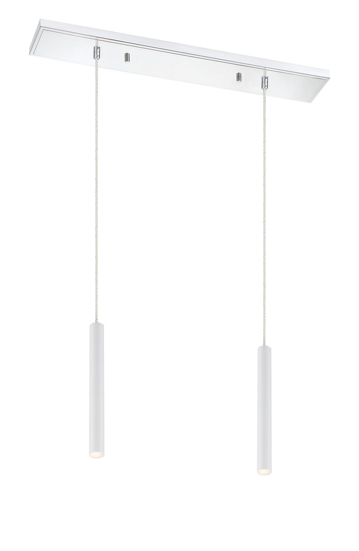 Z-Lite Forest 917MP12-WH-LED-2LCH Pendant Light - Chrome