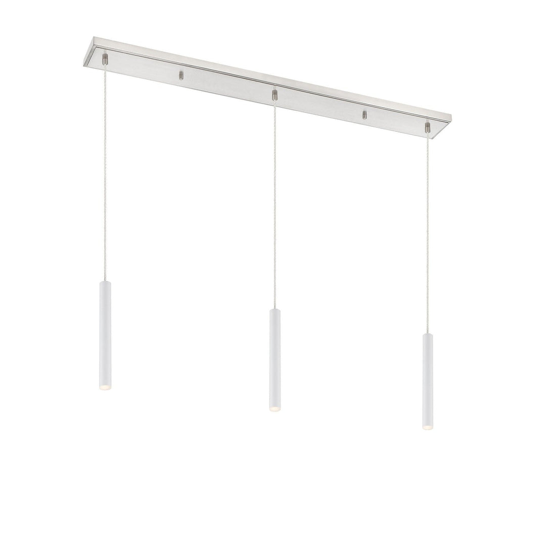 Z-Lite Forest 917MP12-WH-LED-3LBN Pendant Light - Brushed Nickel