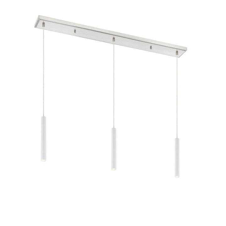 Z-Lite Forest 917MP12-WH-LED-3LBN Pendant Light - Brushed Nickel