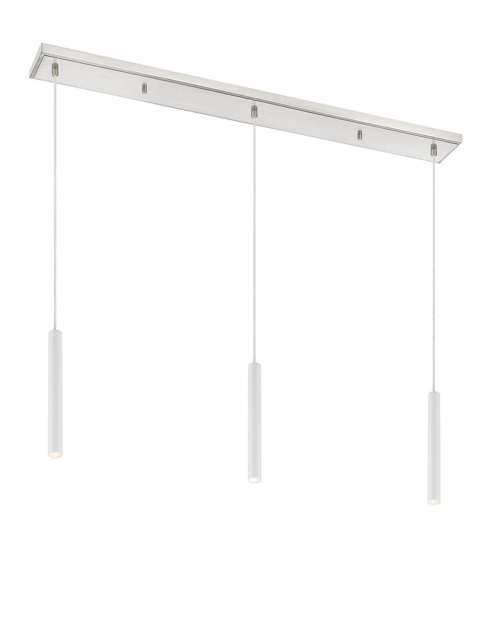 Z-Lite Forest 917MP12-WH-LED-3LBN Pendant Light - Brushed Nickel