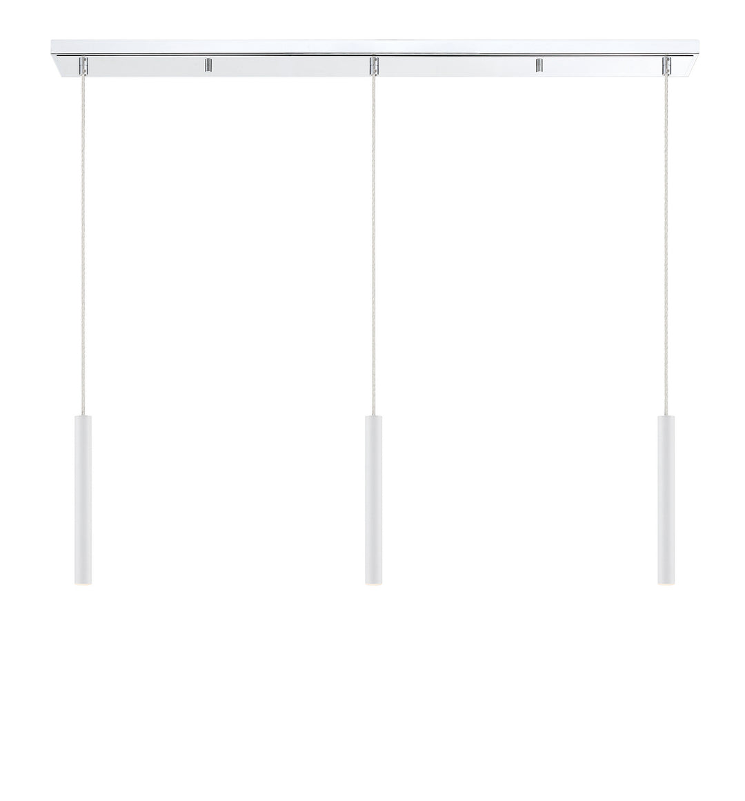 Z-Lite Forest 917MP12-WH-LED-3LCH Pendant Light - Chrome
