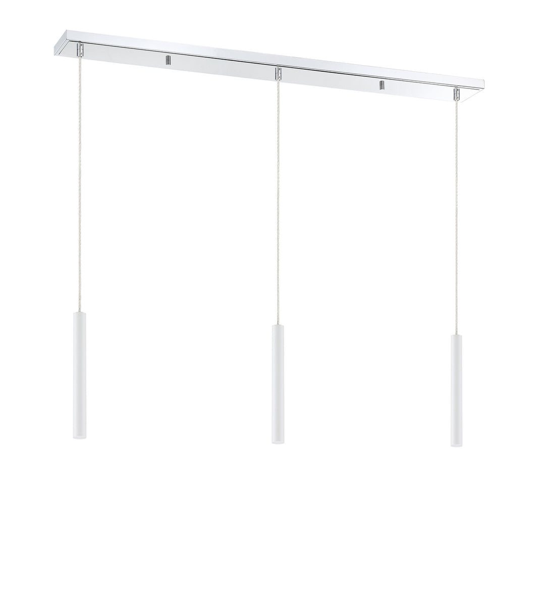 Z-Lite Forest 917MP12-WH-LED-3LCH Pendant Light - Chrome
