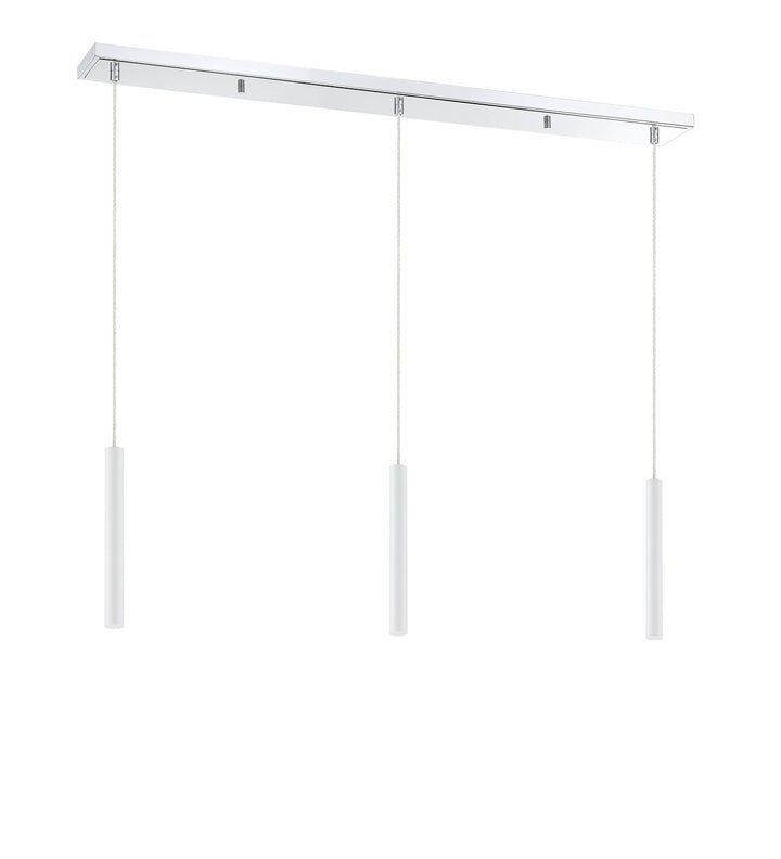 Z-Lite Forest 917MP12-WH-LED-3LCH Pendant Light - Chrome