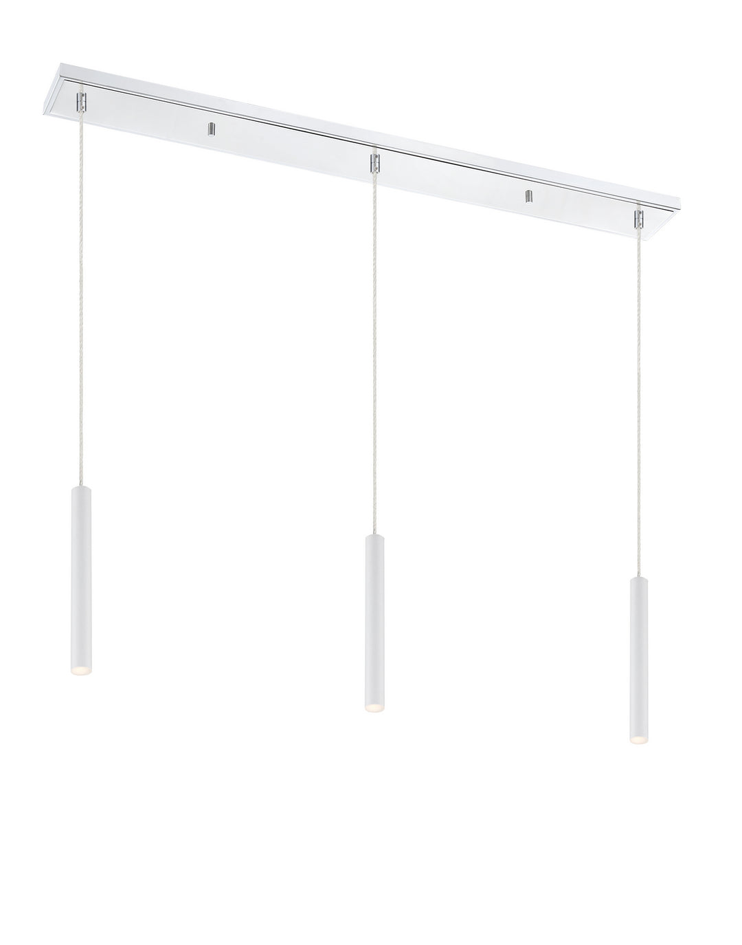 Z-Lite Forest 917MP12-WH-LED-3LCH Pendant Light - Chrome