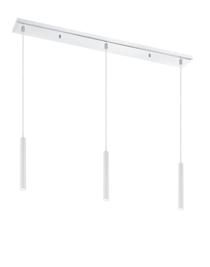 Z-Lite Forest 917MP12-WH-LED-3LCH Pendant Light - Chrome
