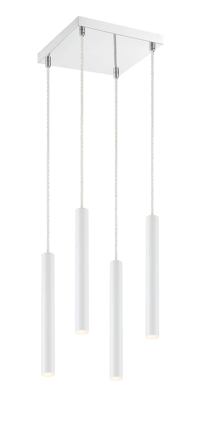 Z-Lite Forest 917MP12-WH-LED-4SCH Chandelier Light - Chrome