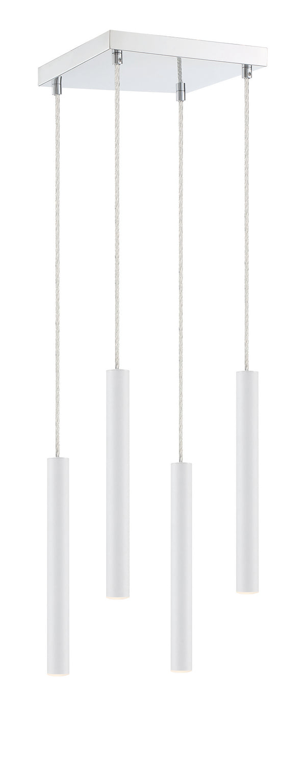 Z-Lite Forest 917MP12-WH-LED-4SCH Chandelier Light - Chrome