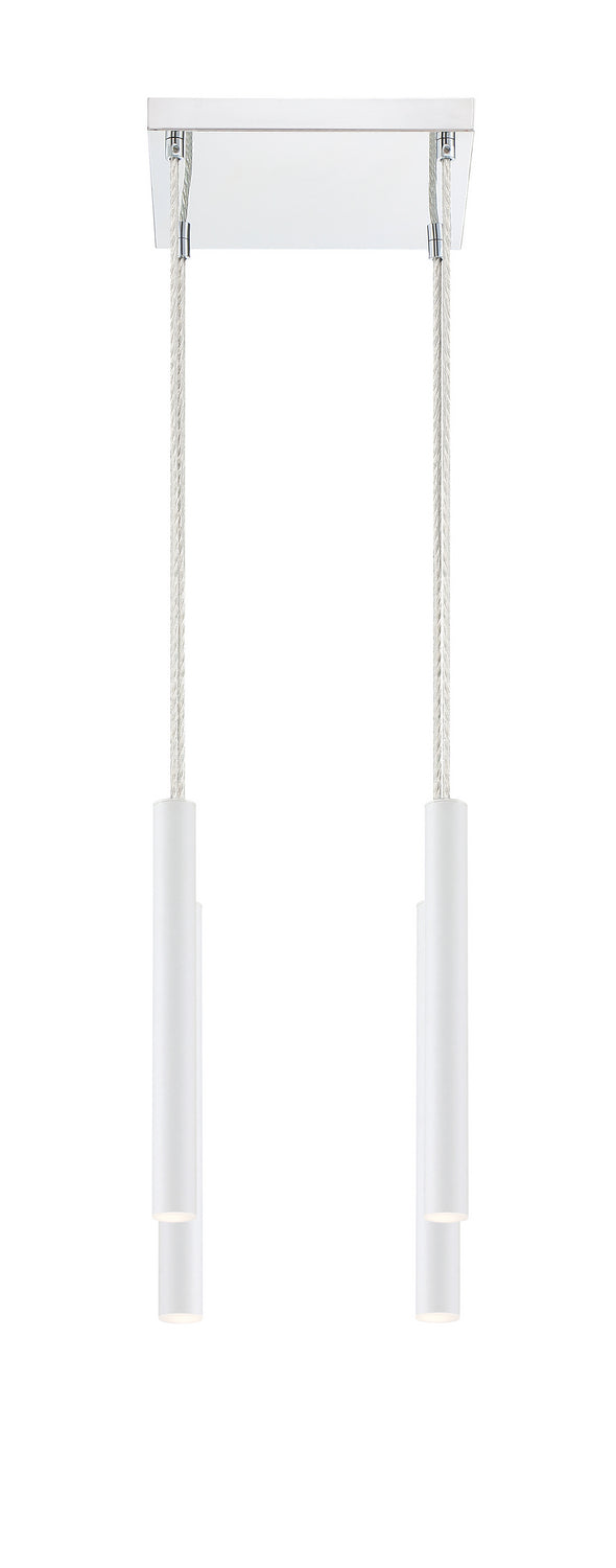 Z-Lite Forest 917MP12-WH-LED-4SCH Chandelier Light - Chrome