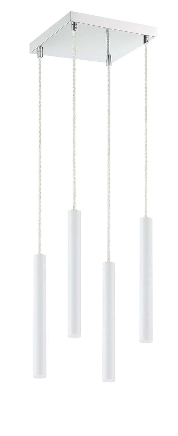 Z-Lite Forest 917MP12-WH-LED-4SCH Chandelier Light - Chrome