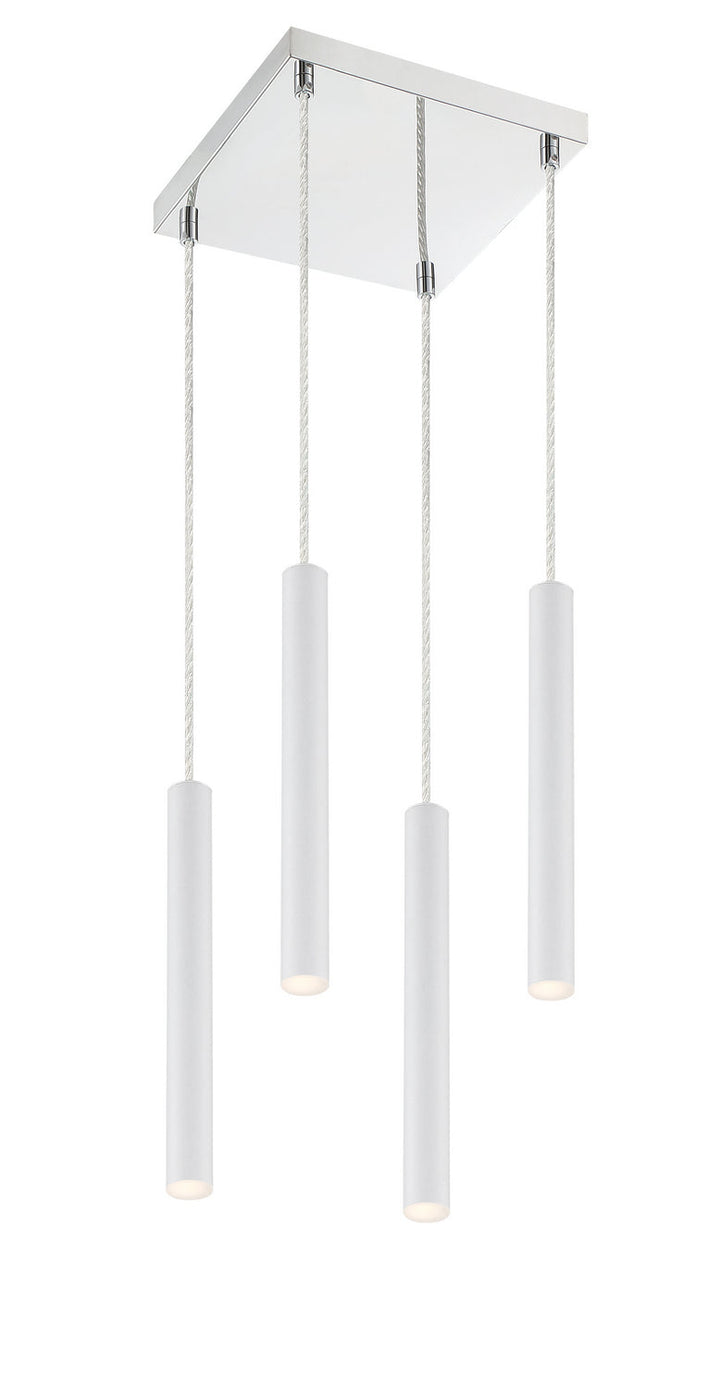 Z-Lite Forest 917MP12-WH-LED-4SCH Chandelier Light - Chrome