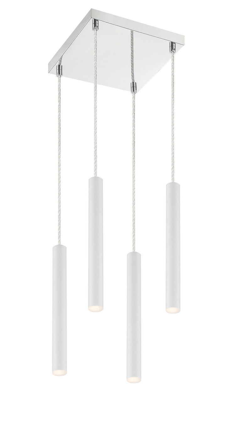 Z-Lite Forest 917MP12-WH-LED-4SCH Chandelier Light - Chrome