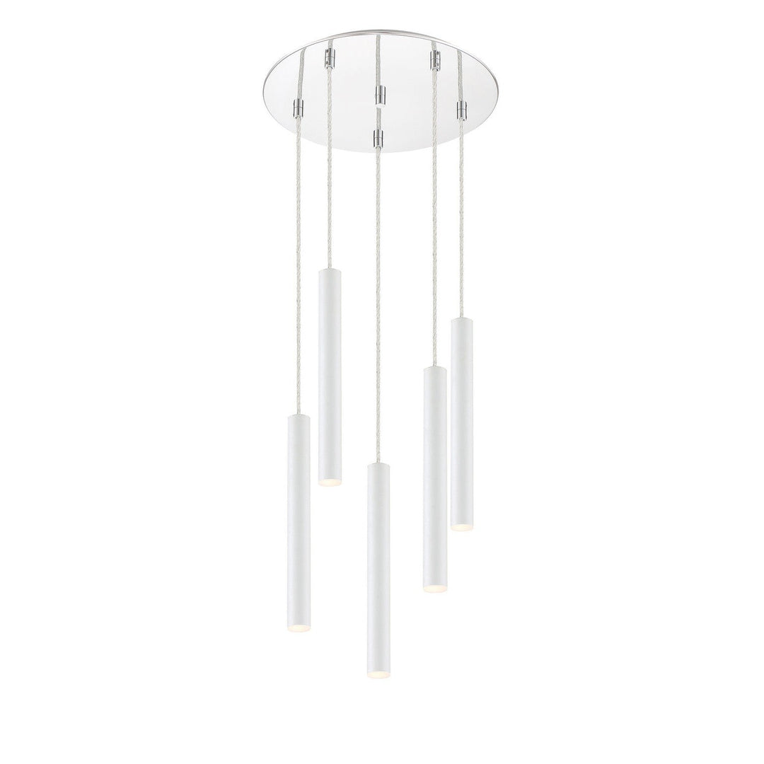 Z-Lite Forest 917MP12-WH-LED-5RCH Chandelier Light - Chrome