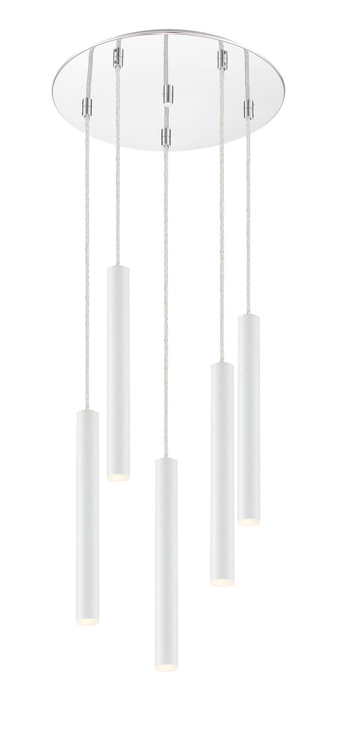 Z-Lite Forest 917MP12-WH-LED-5RCH Chandelier Light - Chrome