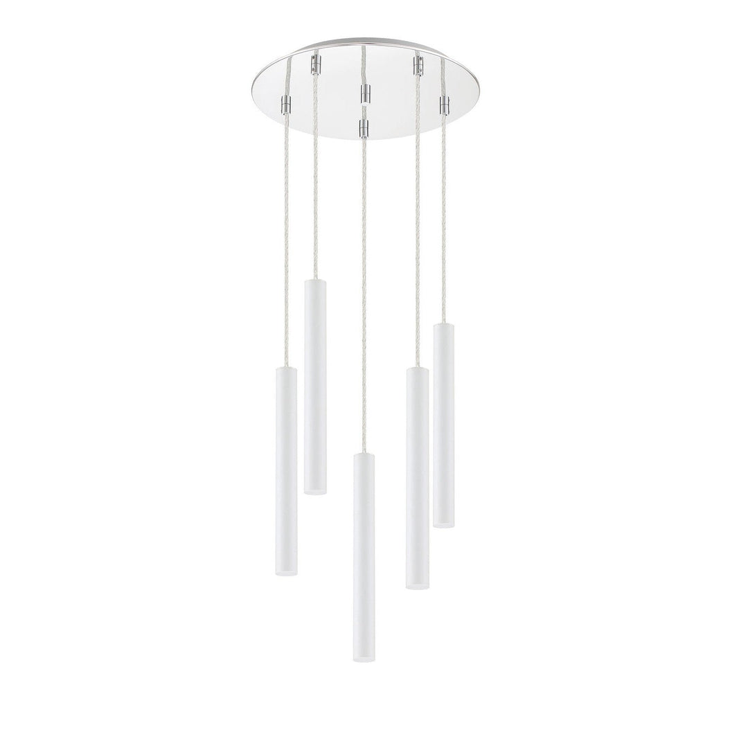 Z-Lite Forest 917MP12-WH-LED-5RCH Chandelier Light - Chrome