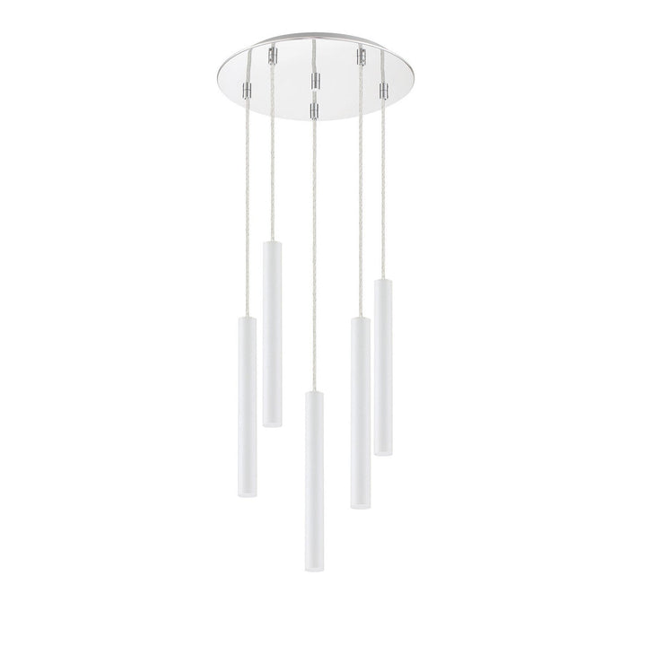 Z-Lite Forest 917MP12-WH-LED-5RCH Chandelier Light - Chrome