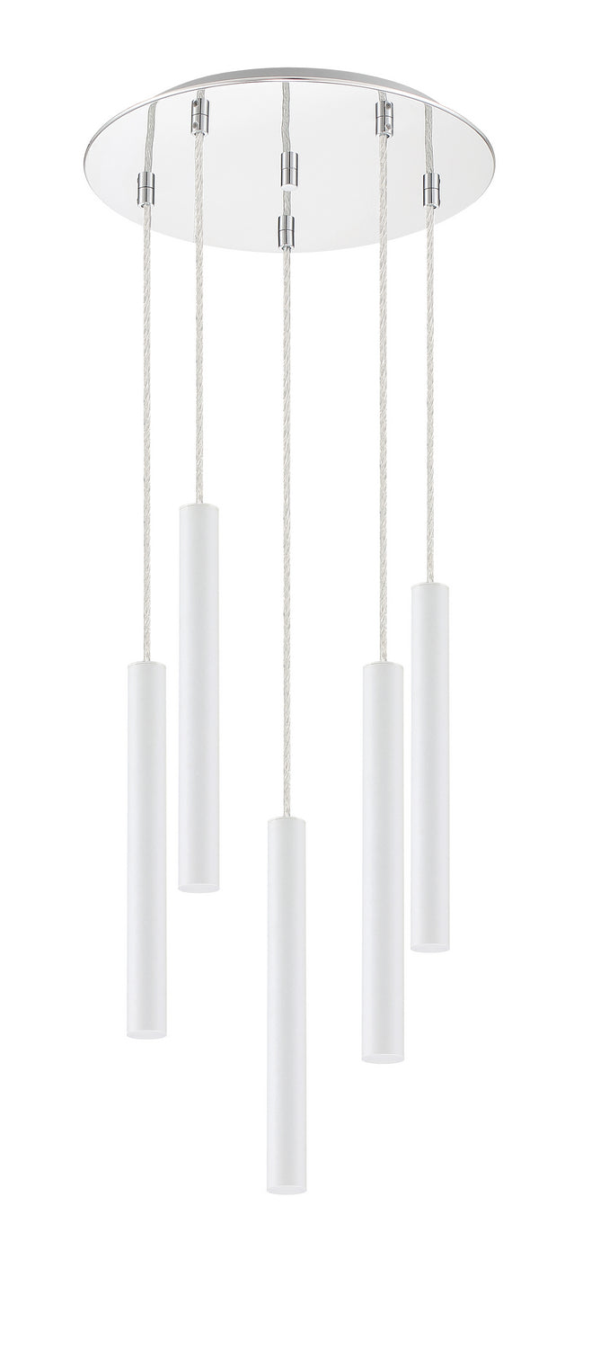 Z-Lite Forest 917MP12-WH-LED-5RCH Chandelier Light - Chrome