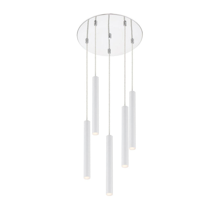 Z-Lite Forest 917MP12-WH-LED-5RCH Chandelier Light - Chrome