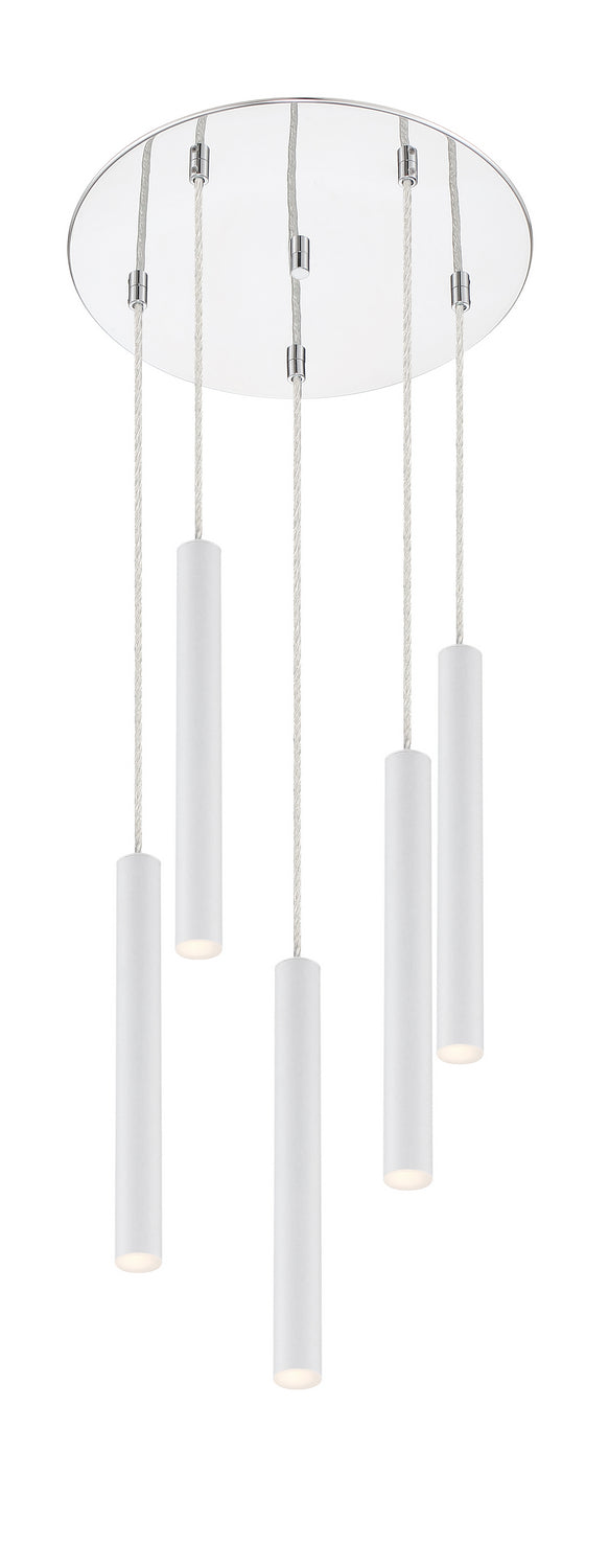 Z-Lite Forest 917MP12-WH-LED-5RCH Chandelier Light - Chrome