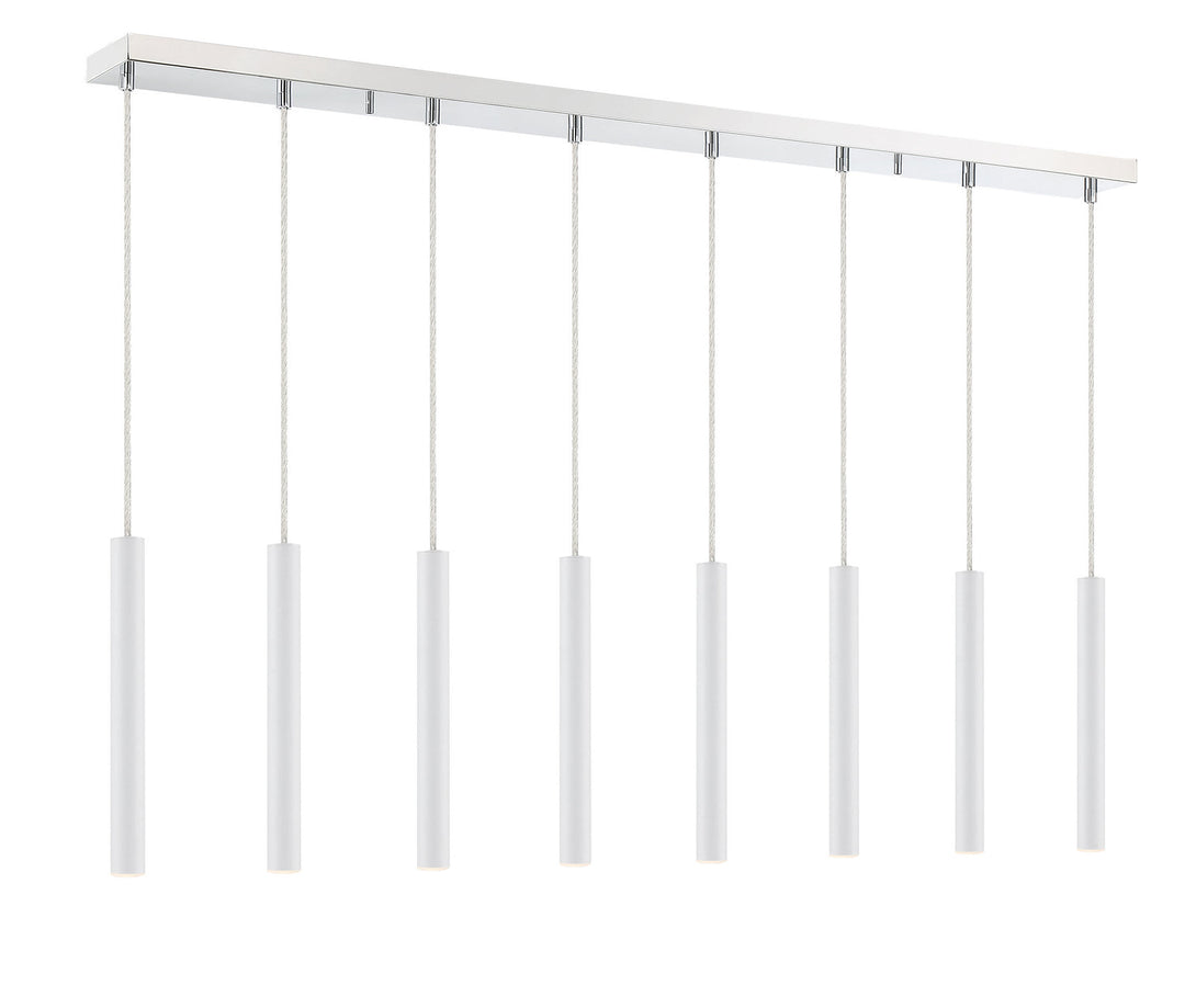 Z-Lite Forest 917MP12-WH-LED-8LCH Pendant Light - Chrome