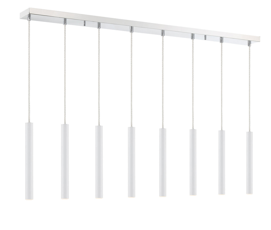Z-Lite Forest 917MP12-WH-LED-8LCH Pendant Light - Chrome