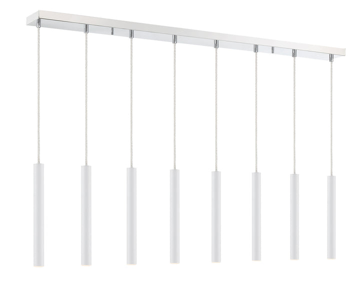 Z-Lite Forest 917MP12-WH-LED-8LCH Pendant Light - Chrome