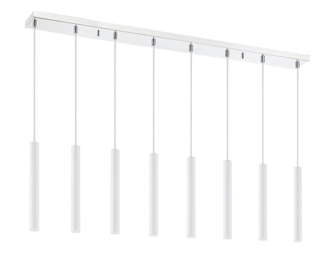 Z-Lite Forest 917MP12-WH-LED-8LCH Pendant Light - Chrome