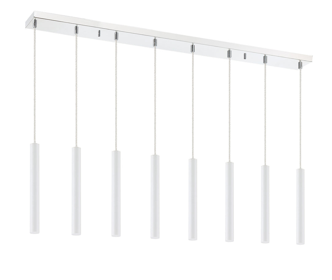 Z-Lite Forest 917MP12-WH-LED-8LCH Pendant Light - Chrome