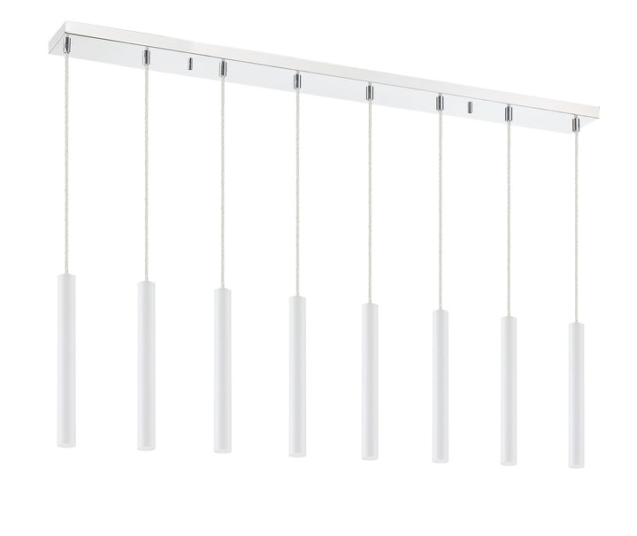 Z-Lite Forest 917MP12-WH-LED-8LCH Pendant Light - Chrome